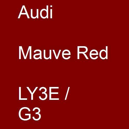 Audi, Mauve Red, LY3E / G3.